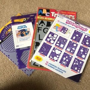 4 packs of different scrapbooking templates